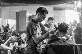 hajvágás, trend, barbershop, stílus, életkép