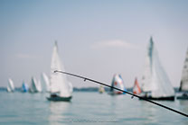 verseny, vitorlás, évadzáró, Balaton, tó, horgász, bot, fogás, kapás